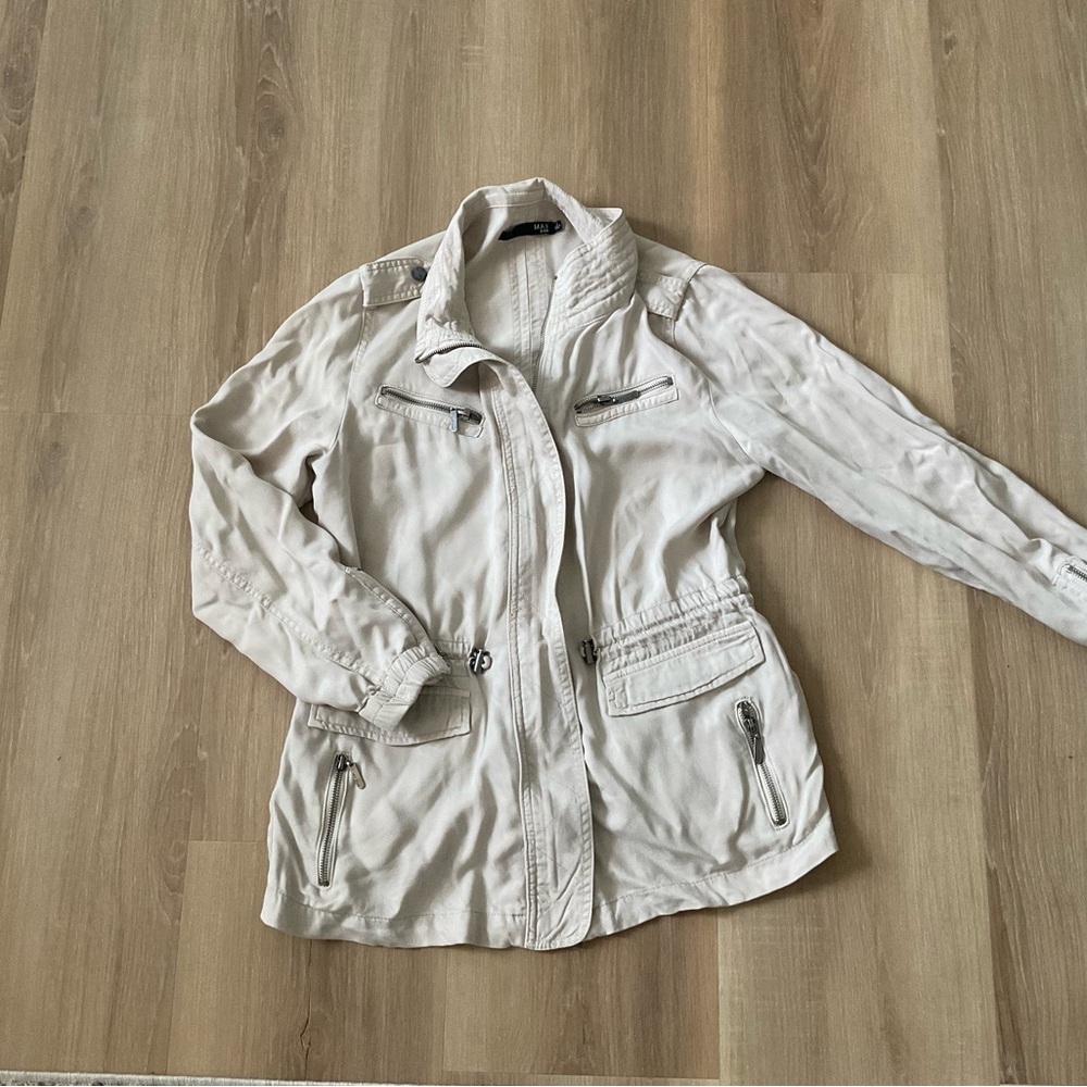 Max Jeans Light Gray Utility Jacket